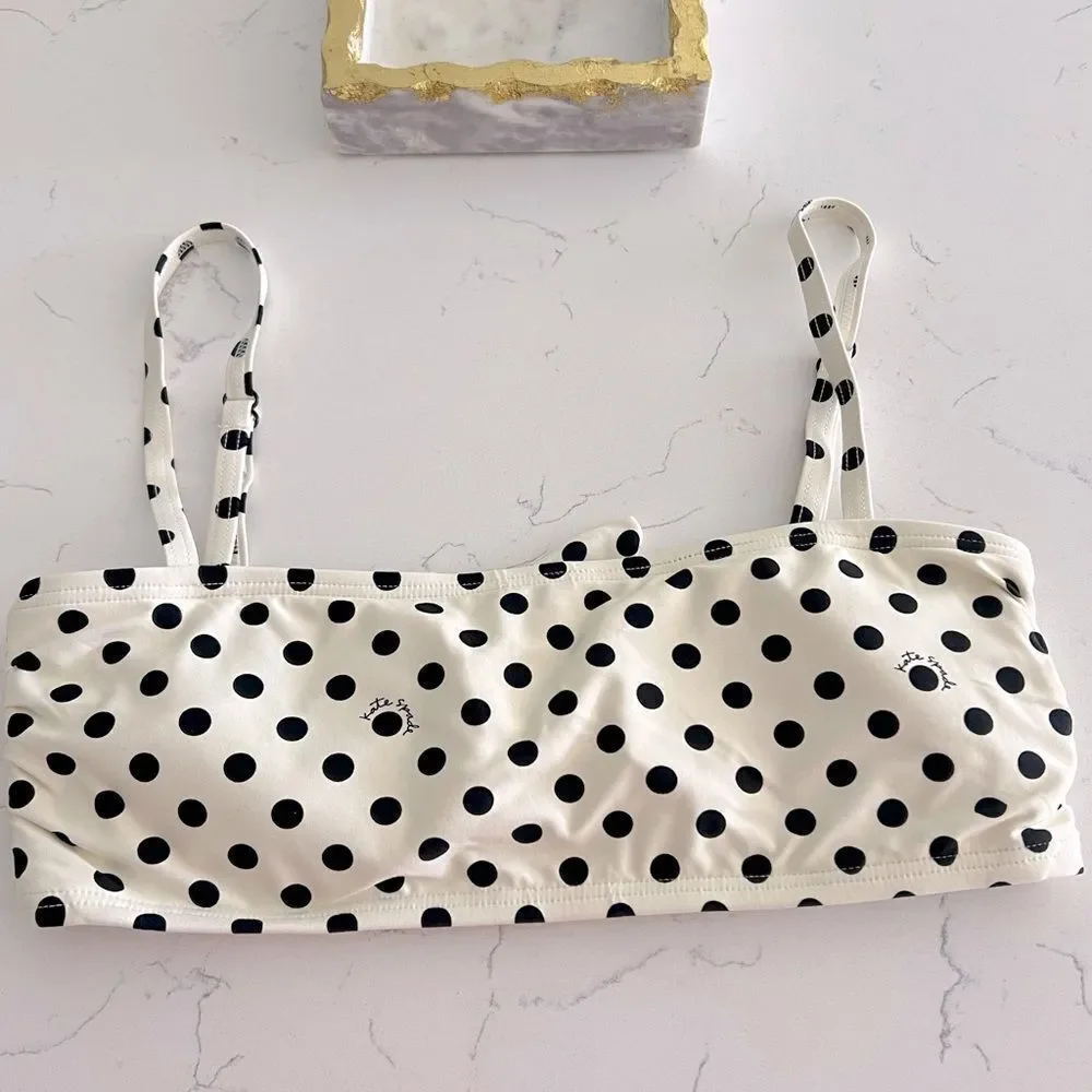 Kate Spade Polka Dot Bikini Top size M